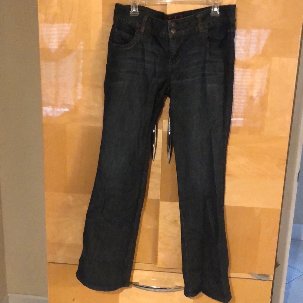 Dark denim jeans